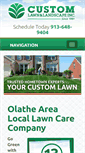 Mobile Screenshot of customlawn.com
