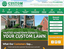 Tablet Screenshot of customlawn.com